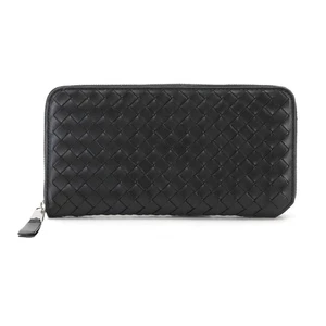 BOTTEGA VENETA Intrecciato Piccolo Zipped Around Wallet Leather Black 90302059 - Picture 1 of 9