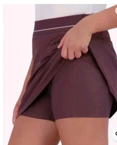 Soybu Womens Skort Purple Skirt Shorts Pockets Elastic Waist Large NEW (W126) - Picture 1 of 2