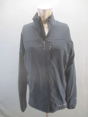 Marmot  Size M Mens Black Full Zip Pockets Logo Outdoor Soft Shell Jacket 080 - Image 1 of 4