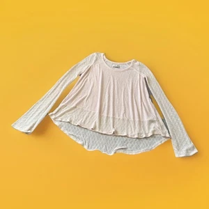 Abercrombie & Fitch New York Long Sleeve Shirt Top Ivory Women's Extra Small - Picture 1 of 8