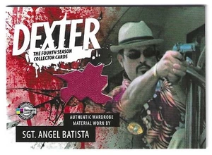 SDCC 2012 DEXTER STAFFEL 4 - KOSTÜMKARTE D4C-C ABB Batista #268/299 RED VAR - Bild 1 von 2