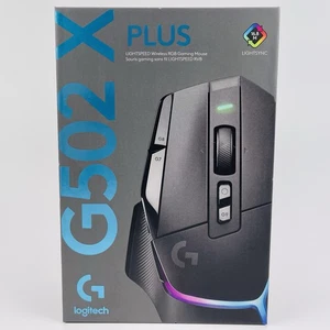 Logitech G502 X PLUS Wireless Gaming Computer PC Mouse - Black Sealed - Picture 1 of 12