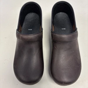 Women’s Dansko Leather Clogs 299780202 Size 43 WIDE (11.5 U.S.) New Professional - Picture 1 of 7
