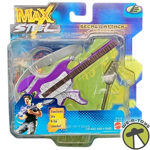 Max Steel Secret Attack Guitar N-Tek Launcher 2000 Mattel 88163 NRFP - Picture 1 of 7