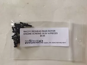McCoy 19-29 RED HEAD REAR ROTOR ALLEN TYPE SCREW SET NIP - Picture 1 of 2