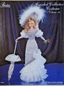 Paradise Crochet Costume Pattern, 1899 Mae West Stage Costume Vol. 50 - Picture 1 of 12