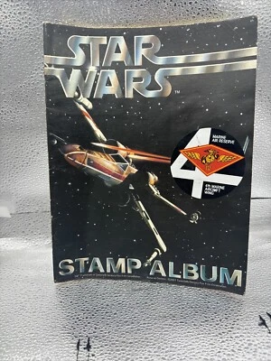 1977 - Álbum de estampillas de Star Wars - Pegatinas de películas, estampillas temáticas espaciales, Foto 1 de 2
