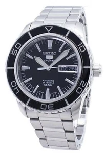 SEIKO MEN'S 5 Sports Black Dial Automatic Watch SNZH55J1 DE*2 - Bild 1 von 3