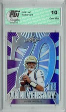 Josh Rosen 2018 Leaf 70th #L70-04 Purple SP, Only 25 Made Rookie Card PGI 10