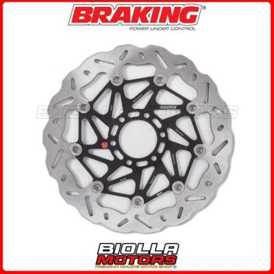 WK039R FRONT BRAKE DISC RIGHT BRAKING CAGIVA XTRA-RAPTOR 1000 2004 - WAVE FLOT - Image 1 of 4