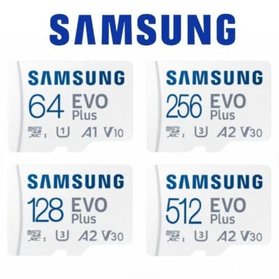 Samsung EVO Plus Micro SD Karte Speicher 64GB 128GB 256GB 512GB Speicherkarte - Bild 1 von 4