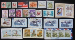 South Africa, Small Collection of 31 Used South African Stamps, On and Off Paper - Picture 1 of 5