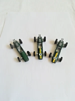 3x (Set) - Matchbox Series (Lesney) - No. 19 - Lotus Rennwagen - grün - ohne OVP - Bild 1 von 4