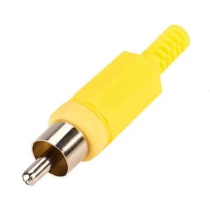 RCA Phono Stecker gelb 4er-Pack - Bild 1 von 3