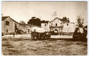 1868 ALAMO SAN ANTONIO TEXAS REIMPRESIÓN MODERNA DE FOTO POR LIEB ARCHIVES POSTAL - Imagen 1 de 2