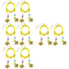  8 Pcs Bird Bell Toys Accessories for Cages Parrot Mirror Birdcage