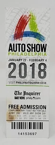 2018 Philadelphia automobile show complimentary ticket - Picture 1 of 2