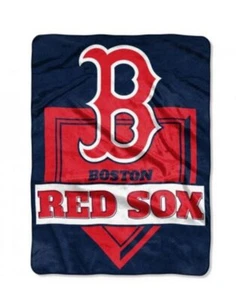 MLB Boston Red Sox Royal Plush Raschel Blanket, Extra Large, 60"x80" - Picture 1 of 1