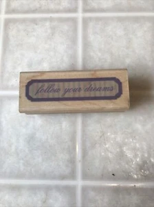 Inkadinkado Follow your Dreams Graduation Rubber Stamp 94139 - Picture 1 of 3