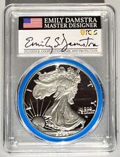 2023 W $1 Proof Silver Eagle PCGS PR70 DCAM First Day of Issue Damstra Signed!
