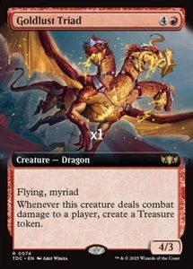 MTG Borderless Commander: Tarkir: Dragonstorm TDC Goldlust Triad MINT - Picture 1 of 1