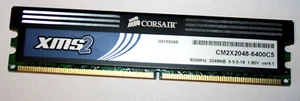 2 GB DDR2-RAM PC2-6400U non-ECC CL5 1.8V 'Corsair CM2X2048-6400C5' ver4.1 XMS2 - Imagen 1 de 2