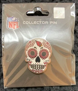 ARIZONA CARDINALS SUGAR SKULL LOGO COLLECTOR PIN NEW WINCRAFT - Picture 1 of 1