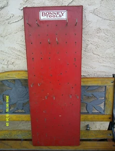 RARE BONNEY FORGE & TOOL WORKS ALLENTOWN PA DISPLAY HOLDER WOODEN - Picture 1 of 4