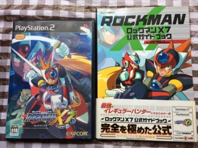 PS2 Mega Man X7 postcard strategy book set official guidebook　Rockman　JAPAN - Image 1 of 4