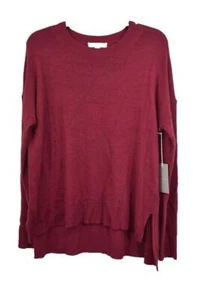 Chelsea 28 Damenpullover Rundhalsausschnitt Langarm High/Low Rundhalsausschnitt 28 neu mit Etikett $ 79 L - Bild 1 von 8