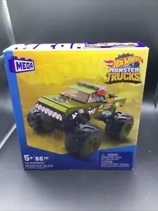 Mega Construx Hot Wheels V8 Bomber Monster Truck Building Set with 86 Pieces - Picture 1 of 5
