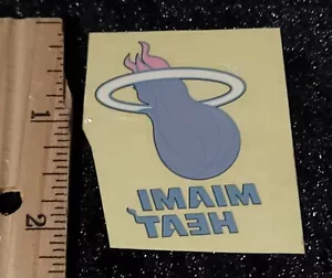 MIAMI HEAT NBA Logo Reverse Sticker Decal Vintage 90s 2" - Picture 1 of 1