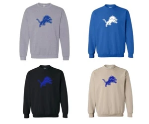 Detroit lions heavy blend crewneck sweatshirt - Picture 1 of 5