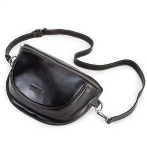 Bauchtasche echt Leder Damen Bodybag Fanny Bum Bag Crossbag Umhängetasche Braun - Bild 1 von 11