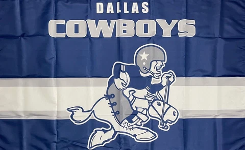 Dallas Cowboys Retro Style NFL Football Flag 3x5 ft Sport Banner Man-Cave Garage Cover