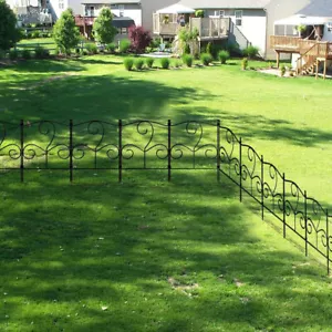 Decorative Garden Deck Wall Fence Lawn Fencing Ornament Panel Grass Edge Barrier - Picture 1 of 60