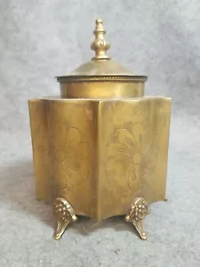 Vintage Castilian Imports Messing Caddy, 9" hoch, 7" breit. - Bild 1 von 6
