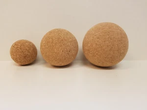 Massage-Ball, Korkkugel, Selbstmassage, Faszienball in 3 Größen, 100% Kork vegan - Bild 1 von 5