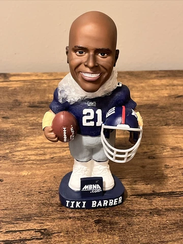 VINTAGE NYG TIKI BARBER BOBBLEHEAD W/BOX Cover