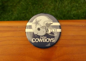 Dallas Cowboys Football Helmet 3 1/2" Lapel Pin Pinback Button - Picture 1 of 2