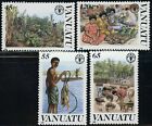 Vanuatu #489-492 timbres-poste Organisation des Nations Unies pour l'alimentation et l'agriculture 1988 MLH