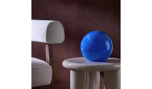 Habitat Caliban Globe Glas Tischlampe - Blau - Bild 1 von 9