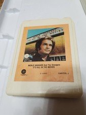 PLAY TESTED MERL HAGGARD it's all IN THE MOVIES 8 Track TAPE VG+