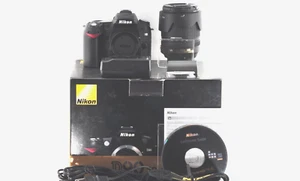 TOP MINT Boxed 2022 shots Nikon D90 12.3MP SLR body Camera 18-105mm lens Japan - Picture 1 of 9