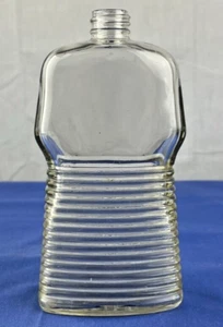 Vintage Anchor Hocking Ribbed Bottle with Lid Unique Style - Picture 1 of 4