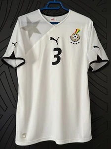 Camiseta de fútbol blanca Asamoah Gyan #3 Ghana 2010 Puma M - Imagen 1 de 5