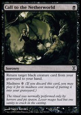 MTG-1x-Moderate Play, English-Call to the Netherworld - Foil-Time Spiral