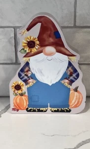 Clementine Herbst Wohndeko Herbstwichtel Holzblock Schild Herbst Kürbis 6,5”x5” - Bild 1 von 4