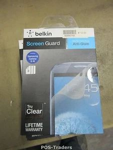 BELKIN SAMSUNG Galaxy S3 Anti-Glare SCREEN Guard OVERLAY MAT TRU CLEAR F8N847CW3 - Bild 1 von 3