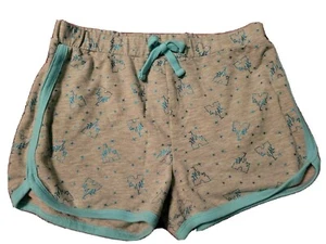 GUC Disney Parks XL Girls Metallic Blue Grey Cinderella's Castle Track Shorts - Picture 1 of 6